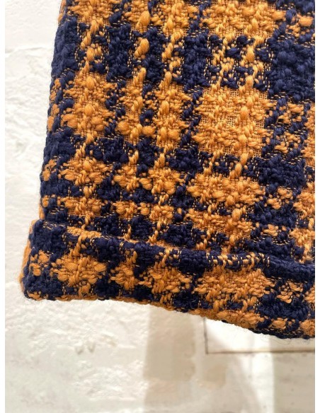 Check pants(yellow x grey) F