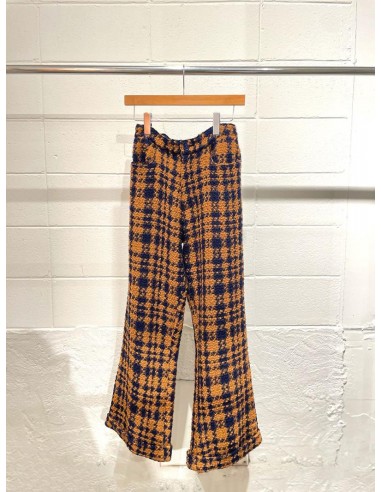 Check pants(yellow x grey) F