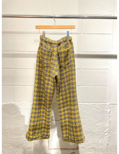 Check pants(yellow x grey)