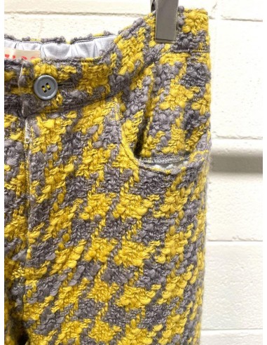 Check pants(yellow x grey)