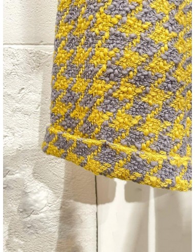 Check pants(yellow x grey)