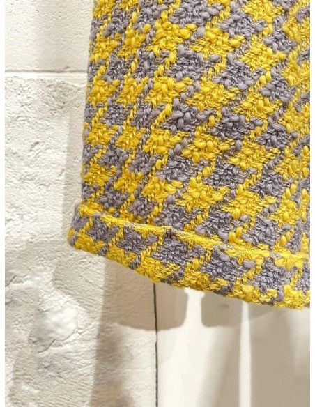 Check pants(yellow x grey)