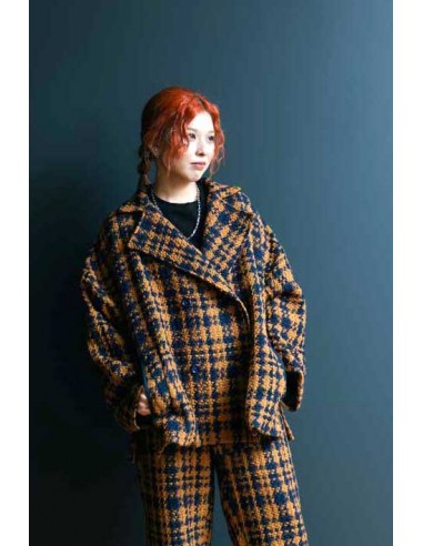 Central coat (camel x navy)