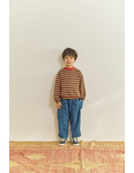 Berg knit tops(brown motif)