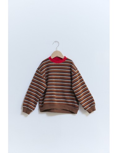 Berg knit tops(brown motif)