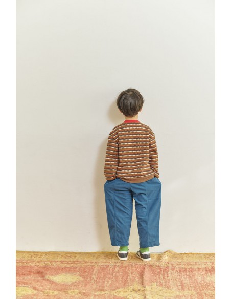 Berg knit tops(brown motif)