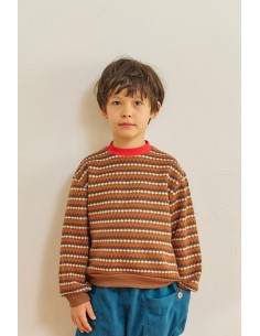 Berg knit tops(brown motif)