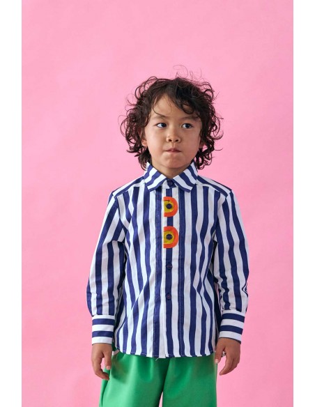Moon shirts(navy stripe)