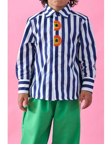 Moon shirts(navy stripe)