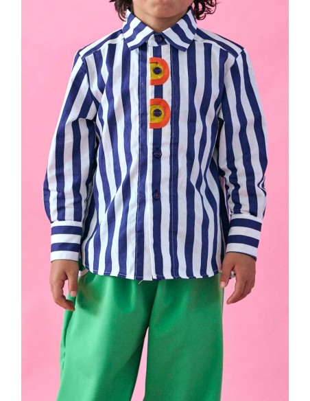 Moon shirts(navy stripe)