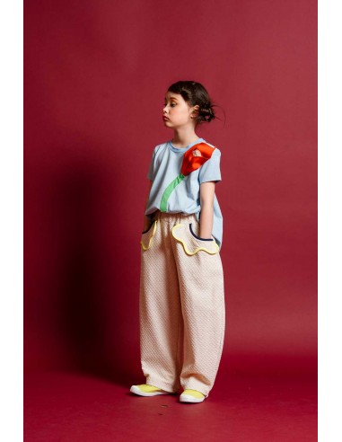 Semi pants (white grey)