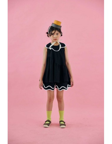 Wave short pants (black)