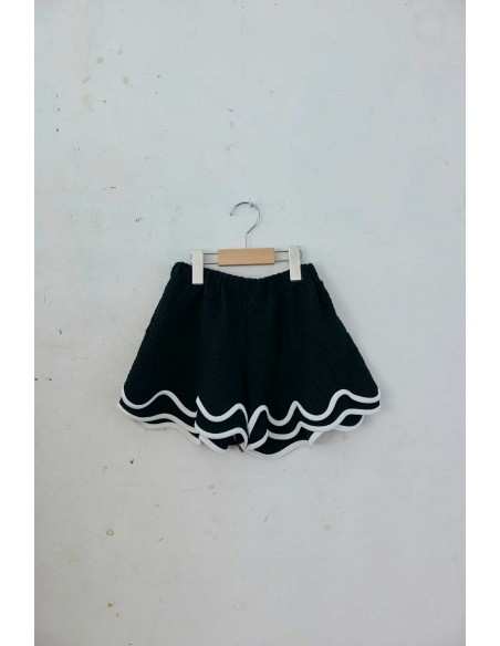 Wave short pants (black)
