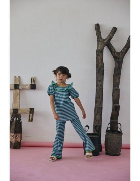 Misha tops(green border)