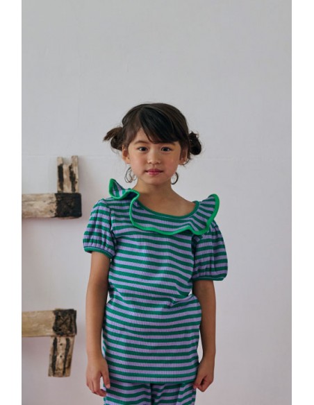 Misha tops(green border)