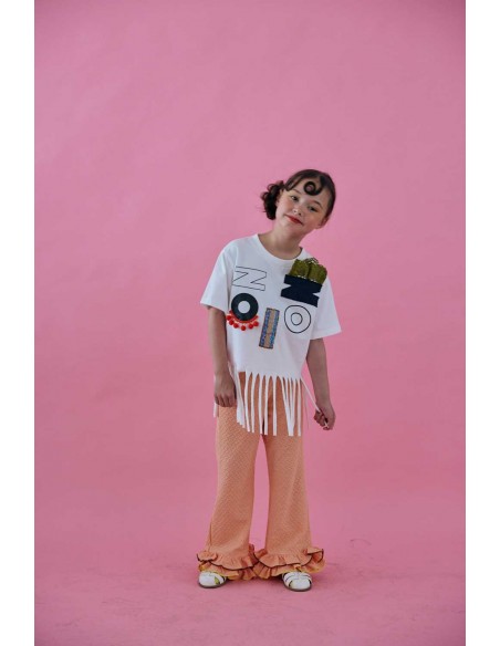 Frill pants (flamingo)