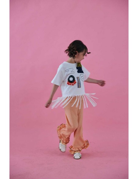 Frill pants (flamingo)