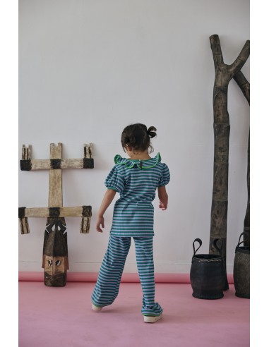 Chop pants(green border)