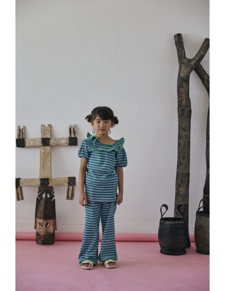 Chop pants(green border)