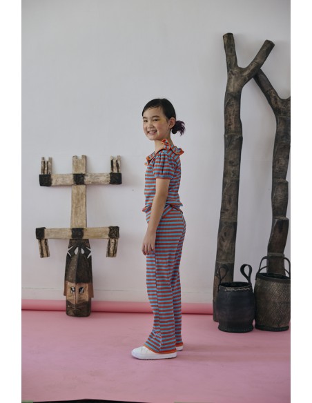 Chop pants(orange border)