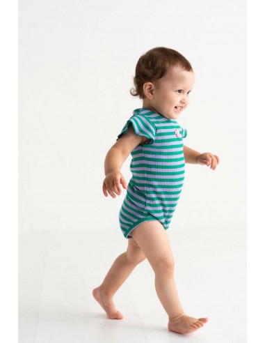 Frill summer body (green boder)