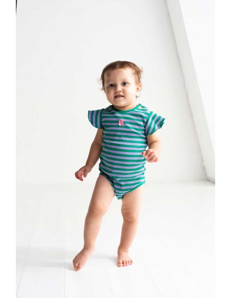 Frill summer body (green boder)