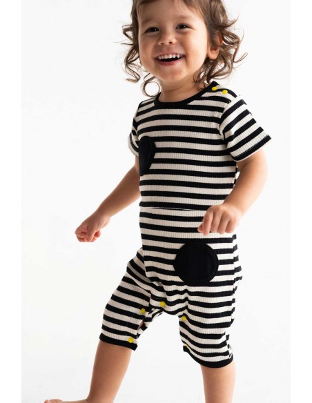 Dots baby body(black boder)