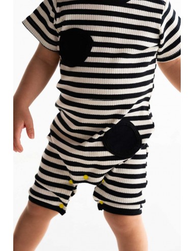 Dots baby body(black boder)