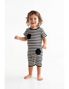 Dots baby body(black boder)
