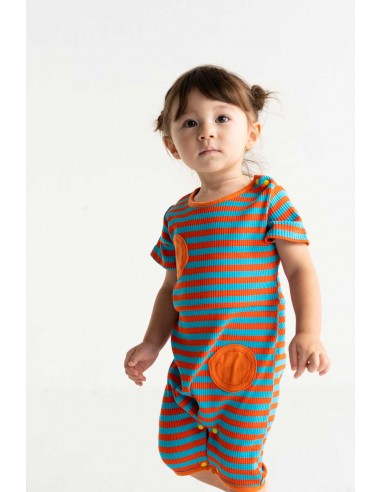 Dots baby body(orange boder)