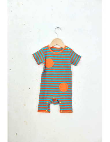 Dots baby body(orange boder)