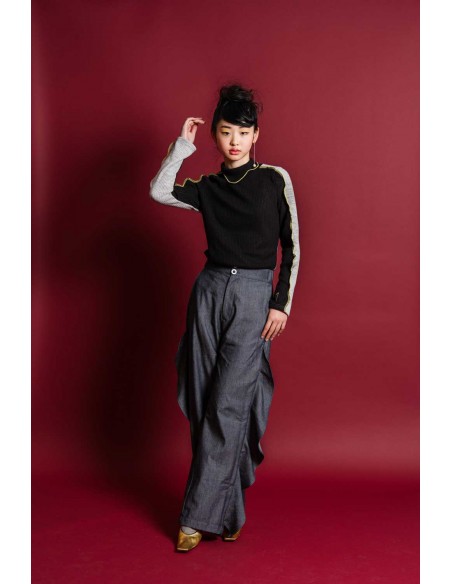 Wave tops (black) F
