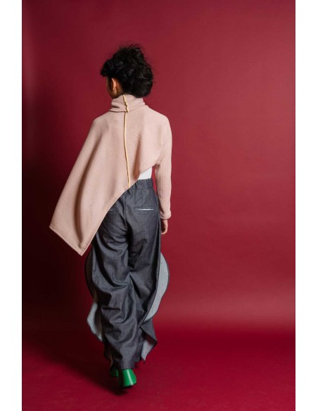 Figaro cape (mos pink)