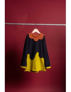Tsubasa tops(navy x y.green) 2
