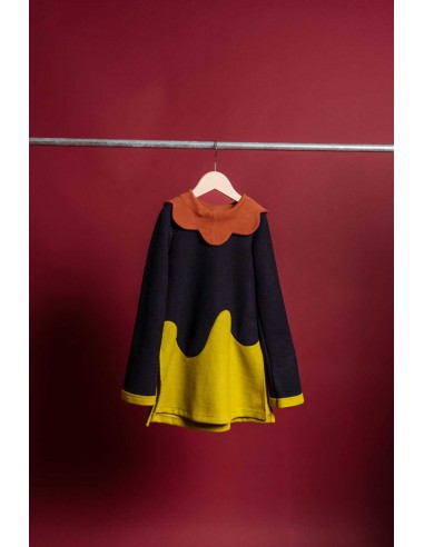 Tsubasa tops(navy x y.green)