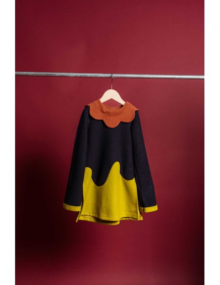 Tsubasa tops(navy x y.green)