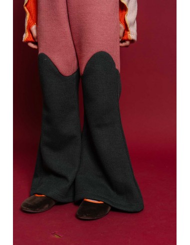 Angel pants(d.green x pink)