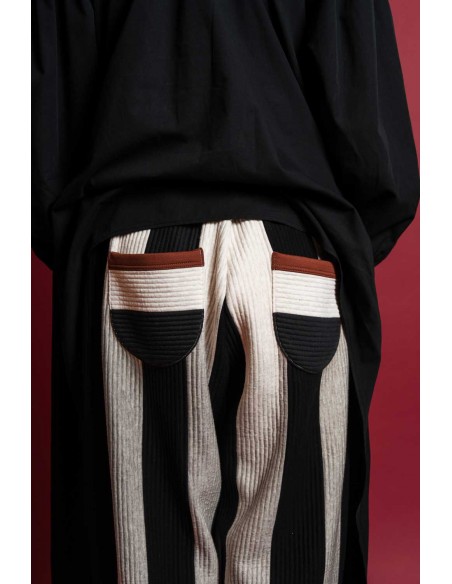 Stripe pants(black stripe)