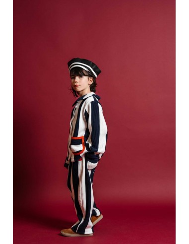 Stripe pants(navy stripe)