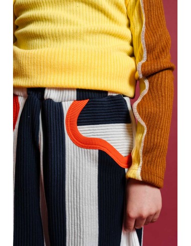 Stripe pants(navy stripe)