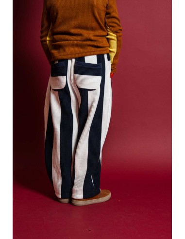 Stripe pants(navy stripe)