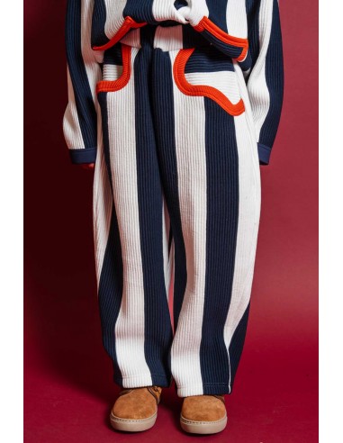 Stripe pants(navy stripe)