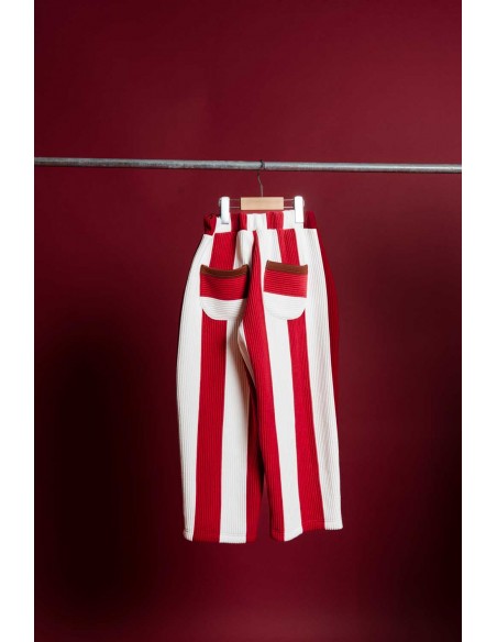 Stripe pants(red stripe)