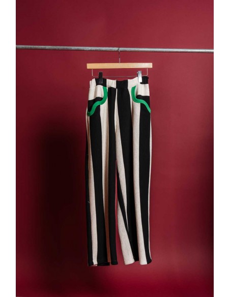 Stripe pants(black stripe)F